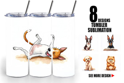 Tumbler Sass & Side-Eye Judgmental Dog Sublimation artnoy 