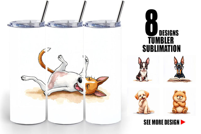 Tumbler Sass & Side-Eye Judgmental Dog Sublimation artnoy 