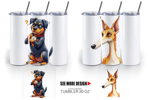Tumbler Sass & Side-Eye Judgmental Dog Sublimation artnoy 