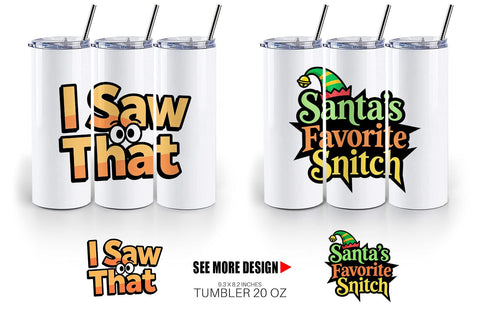 Tumbler Sassy Elf Quote Sublimation artnoy 