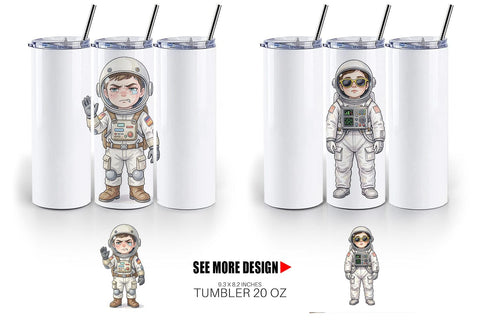 Tumbler Sassy Introvert Astronaut Sublimation artnoy 