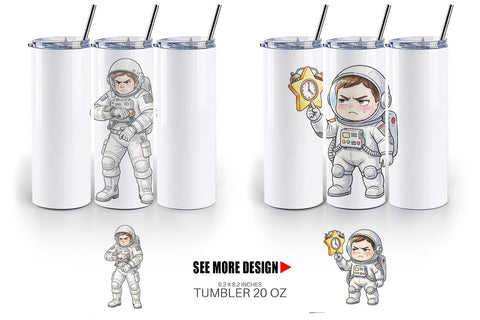 Tumbler Sassy Introvert Astronaut Sublimation artnoy 