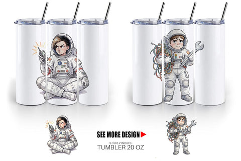 Tumbler Sassy Introvert Astronaut Sublimation artnoy 