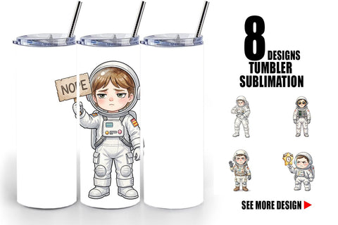 Tumbler Sassy Introvert Astronaut Sublimation artnoy 