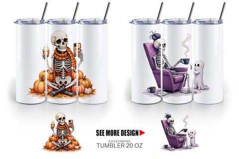 Tumbler Sassy Lady Bones Sublimation artnoy 