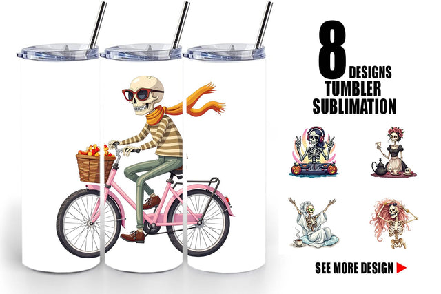 Tumbler Sassy Lady Bones Sublimation artnoy 