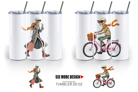 Tumbler Sassy Lady Bones Sublimation artnoy 