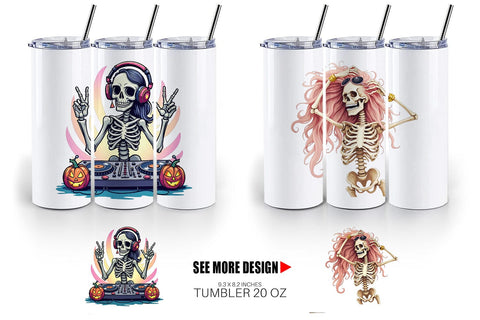 Tumbler Sassy Lady Bones Sublimation artnoy 