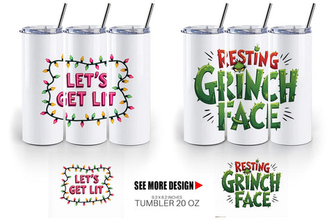 Tumbler Sassy Reindeer Games Sublimation artnoy 