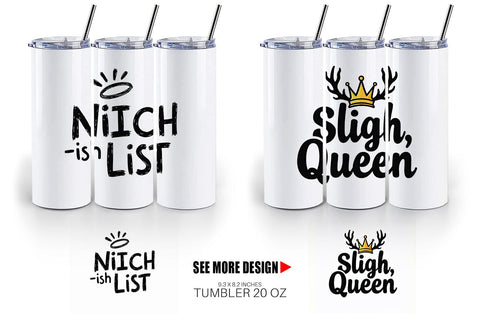 Tumbler Sassy Reindeer Games Sublimation artnoy 