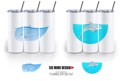 Tumbler Save the Ocean Sublimation artnoy 