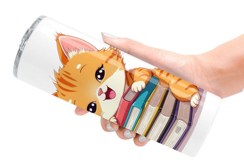 Tumbler School Baby Cat Sublimation artnoy 