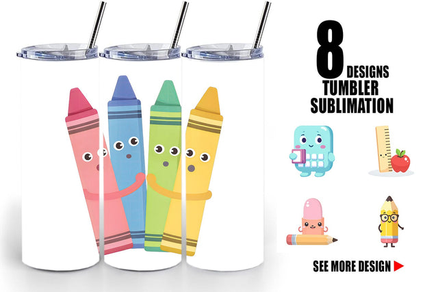 Tumbler School Buddies Sublimation artnoy 