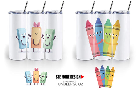 Tumbler School Buddies Sublimation artnoy 