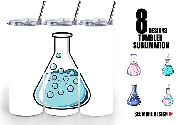 Tumbler Science Beaker Sublimation artnoy 