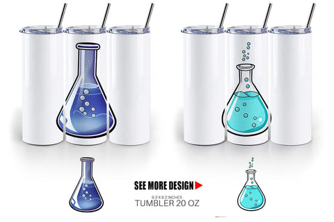 Tumbler Science Beaker Sublimation artnoy 