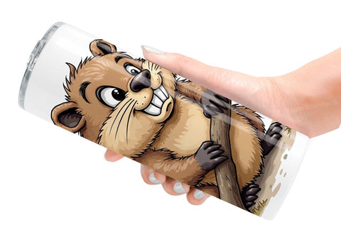 Tumbler Scruffy Woodland Wanderers Forest Friends Sublimation artnoy 