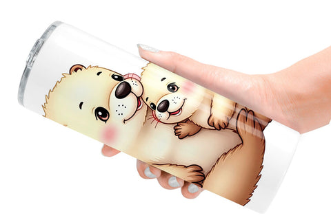 Tumbler Sea Otter Mother's Day Sublimation artnoy 