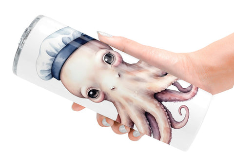 Tumbler Seaside Critter Friends Sublimation artnoy 