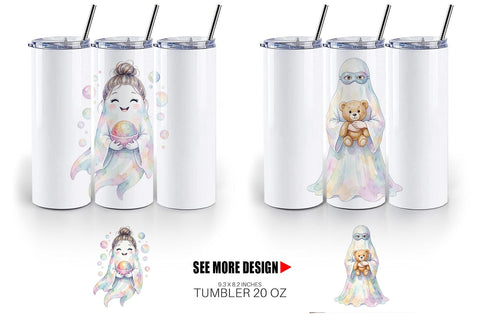 Tumbler Self Care Spa Day Mom Ghost Sublimation artnoy 