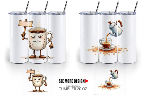 Tumbler Sentient Sarcastic Mugs Watercolor Sublimation artnoy 
