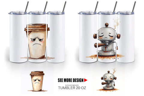 Tumbler Sentient Sarcastic Mugs Watercolor Sublimation artnoy 