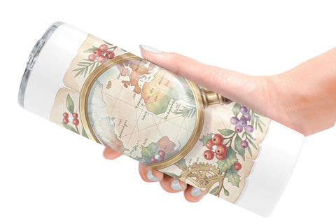 Tumbler Sentimental Holiday Post Watercolor Sublimation artnoy 