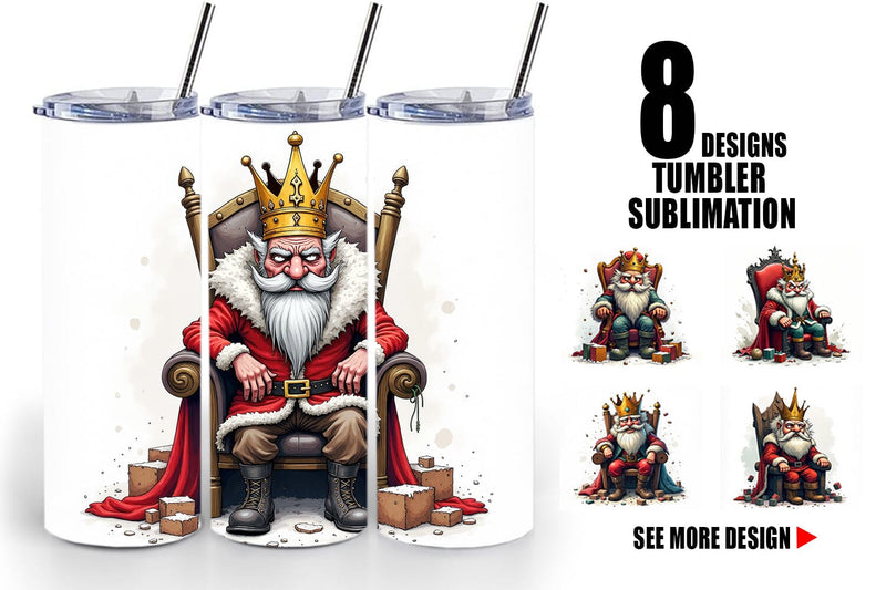 Tumbler Shattered Nutcracker King Sublimation artnoy 