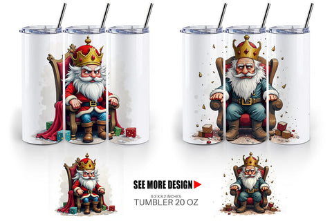 Tumbler Shattered Nutcracker King Sublimation artnoy 