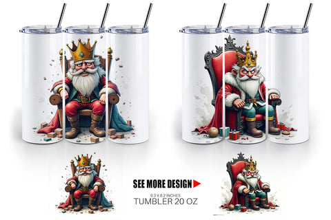 Tumbler Shattered Nutcracker King Sublimation artnoy 