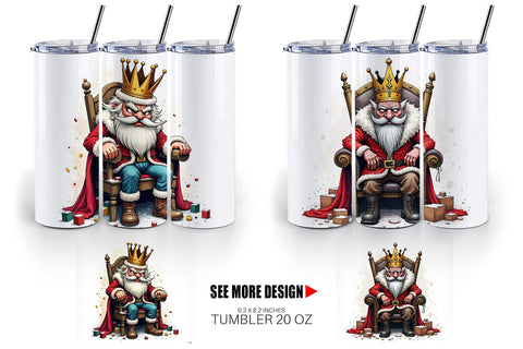 Tumbler Shattered Nutcracker King Sublimation artnoy 