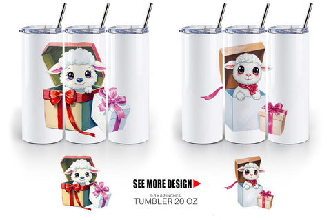 Tumbler Sheep Gift Sublimation artnoy 