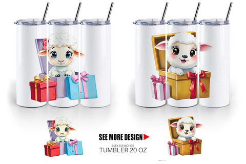 Tumbler Sheep Gift Sublimation artnoy 