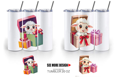 Tumbler Sheep Gift Sublimation artnoy 