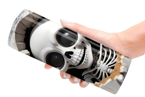Tumbler Skeleton in Wall Sublimation artnoy 