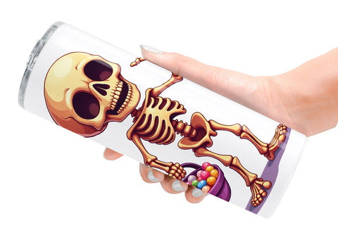 Tumbler Skeleton Skulls Sublimation artnoy 