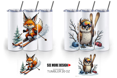 Tumbler Ski Grumps Sublimation artnoy 