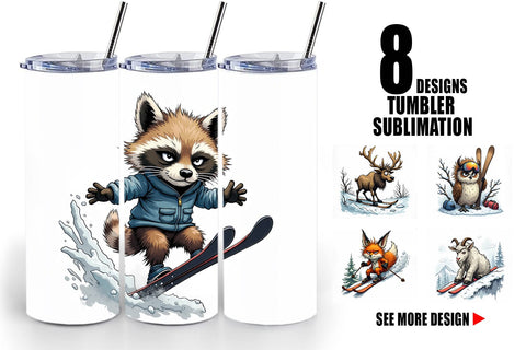 Tumbler Ski Grumps Sublimation artnoy 