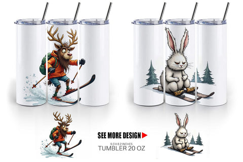 Tumbler Ski Grumps Sublimation artnoy 