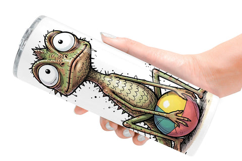 Tumbler Skinny Beach Sketch Animal Sublimation artnoy 