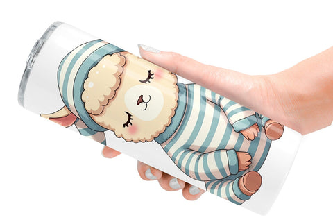 Tumbler Sleepy Alpaca Sublimation artnoy 