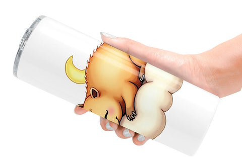 Tumbler Sleepy Capybara Cloud Sublimation artnoy 