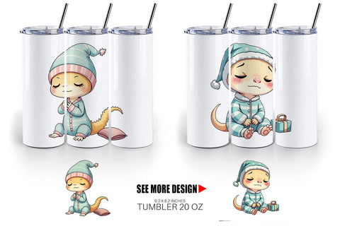 Tumbler Sleepy Gecko Sublimation artnoy 