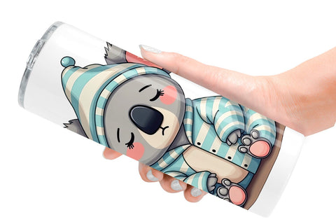 Tumbler Sleepy Koala Sublimation artnoy 