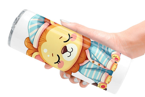 Tumbler Sleepy Lion Sublimation artnoy 