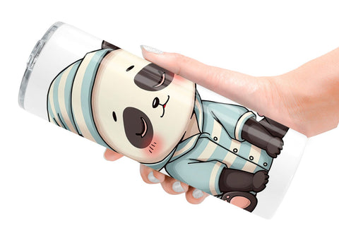 Tumbler Sleepy Panda Sublimation artnoy 