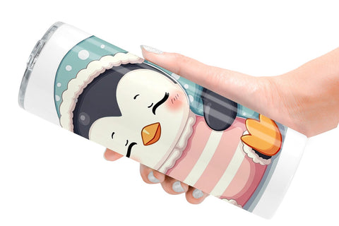 Tumbler Sleepy Penguin Sublimation artnoy 