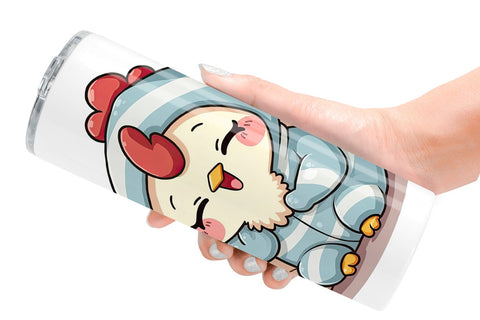 Tumbler Sleepy Rooster Sublimation artnoy 