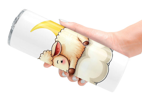 Tumbler Sleepy Sheep Cloud Sublimation artnoy 