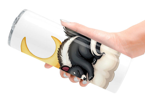 Tumbler Sleepy Skunk Cloud Sublimation artnoy 